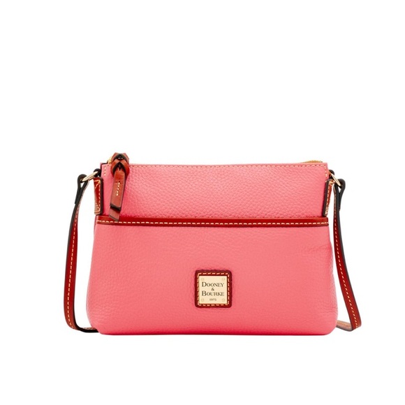 dooney & bourke pebble grain ginger pouchette shoulder bag